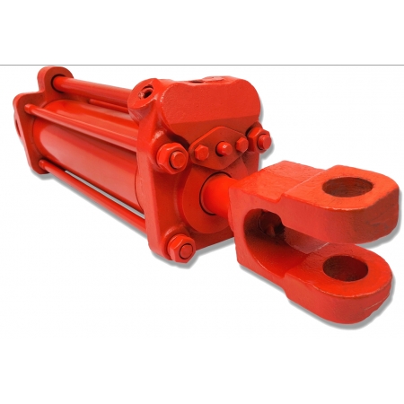 MOCNY SIŁOWNIK HYDRAULICZNY 75x30 SKOK 200 L= 505 mm